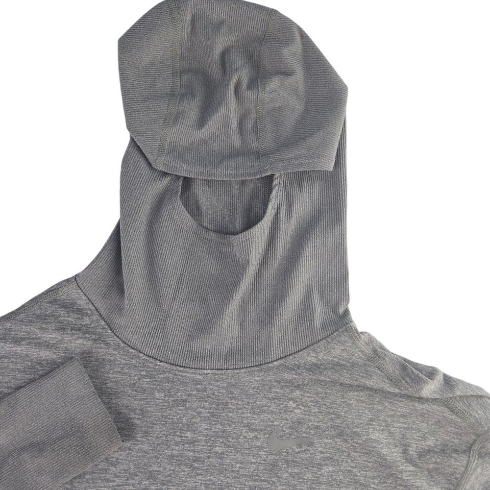 Nike Dri Fit‎ Element CJ5504-685 Womens XS Gray Long Sleeve Running Hoodie
